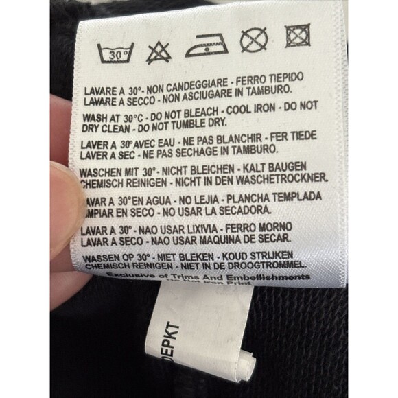 Kappa Men’s Sweatpants Jogger Pant Slim Fit Side Logo Cargo Pockets Black Size M - Picture 11 of 12